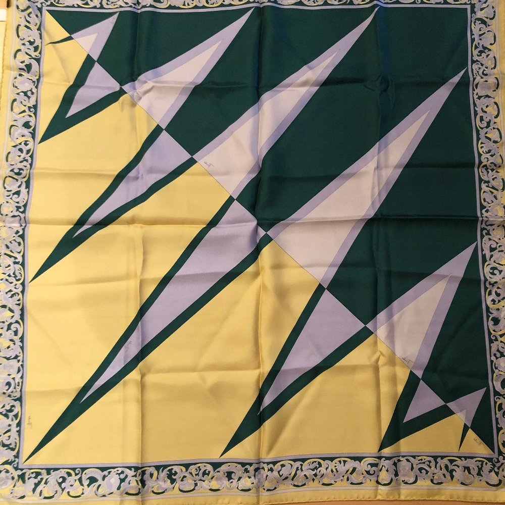 VINTAGE Pucci Scarf Luscious  Silk 35" Square